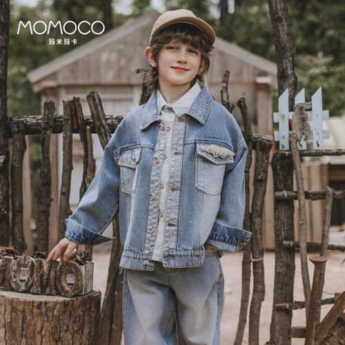 MOMOCO/玛米玛卡春季潮流牛仔外套 77330134008