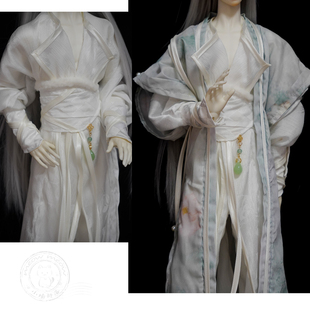 原创BJD娃衣成品套装唐圆领袍劲装34分8特体6叔id75ob270古风疏临