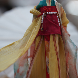 BJD娃衣材料包古风唐制齐胸小6分ob24女大4分特体汉服兵人diy新品