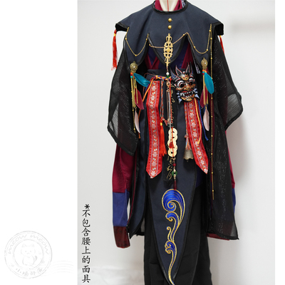 原创BJD娃衣材料包古风傩戏服兵人34分68特体叔id75ob270td古装男