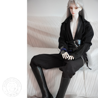 BJD娃衣材料包古装id75壮叔帅ob24男4分特体68汉服兵人雏菊diy黑