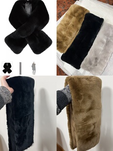 纯原！懒兔毛皮草加厚围脖