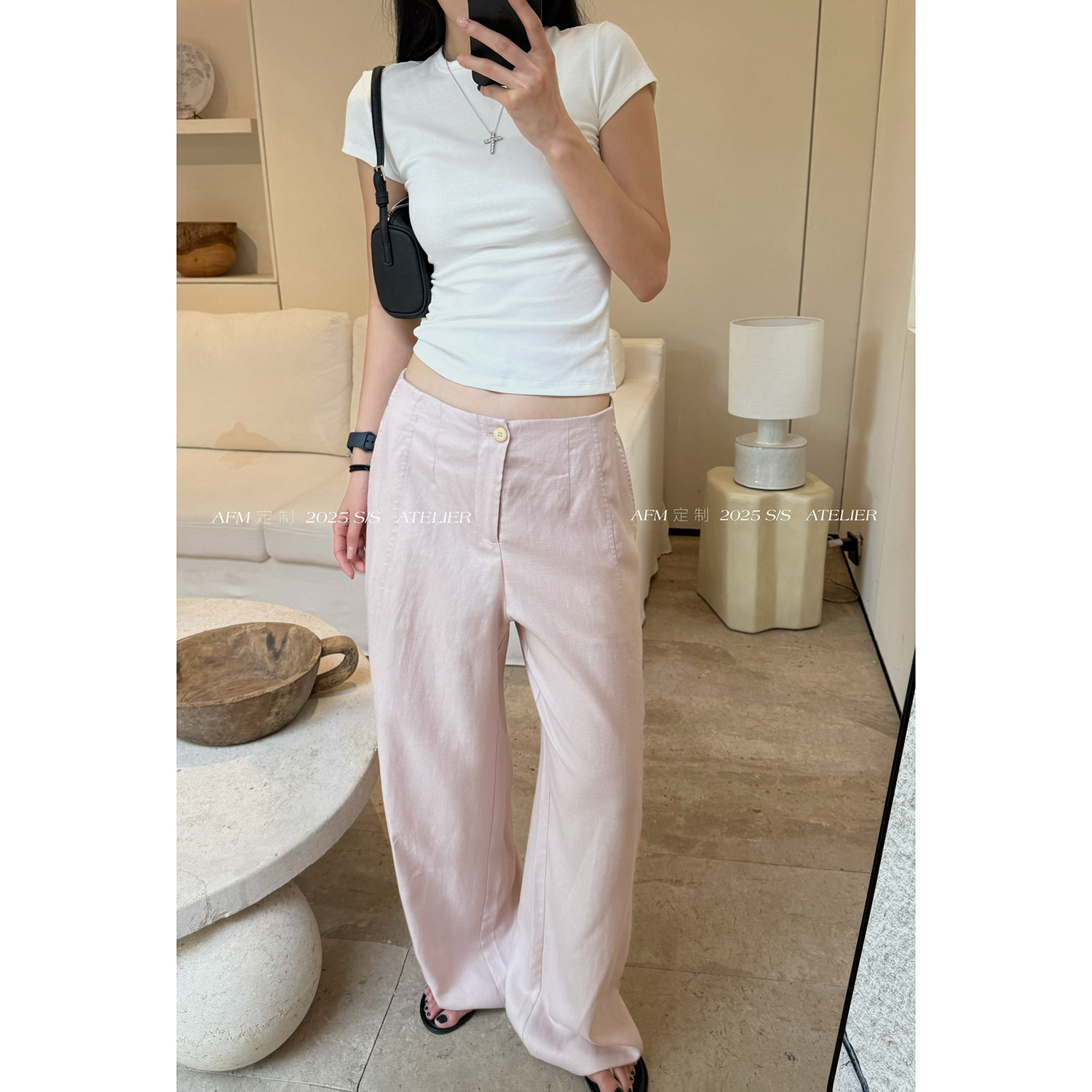 人鱼重磅莱赛尔亚麻宽松