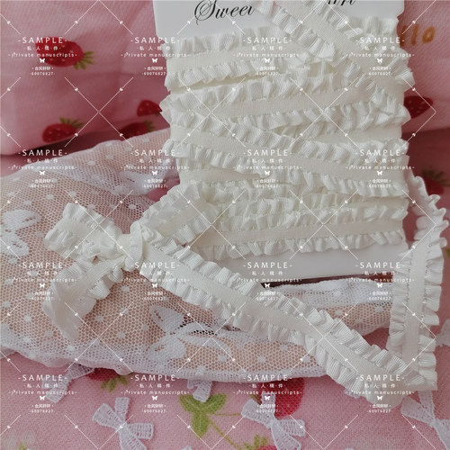 尾货1.5米白柔软双边弹力木耳花边柔软luolita发饰配件DIY辅料集