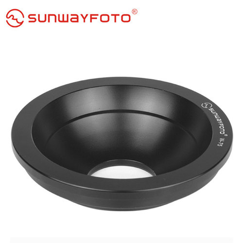 SUNWAYFOTO晟崴W-75曼富图沙雀三脚架 碗座转接器 球碗75mm