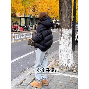 145小个子运动裤女秋冬季加绒卫裤七分休闲裤高腰显瘦束脚裤子xxs