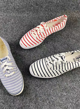 外贸原单美国keds女士大码小码帆布印花运动休闲鞋板鞋特价出