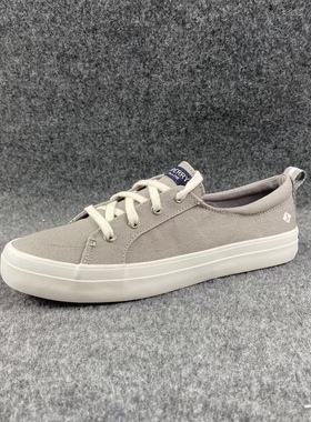 外贸原单美国sperry女士板鞋帆布运动鞋百搭休闲鞋瑕疵鞋垫后配