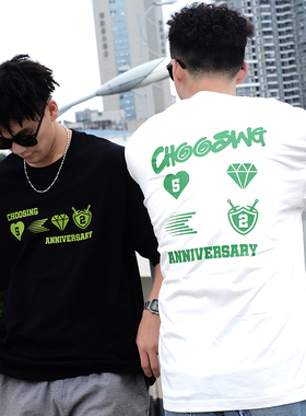Masterape初心CHOOSING周年篮球文化纯棉宽松街头短袖T恤