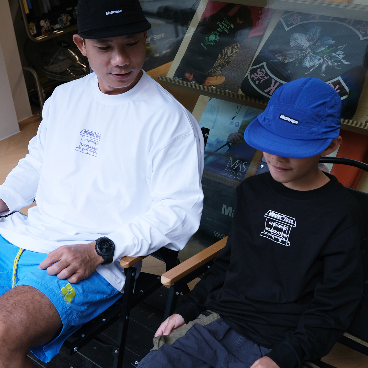 Masterape长袖美式宽松重磅纯棉
