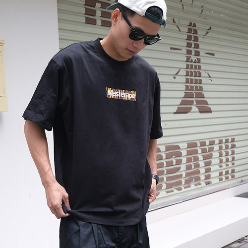 Masterape短袖潮男女虎纹印花