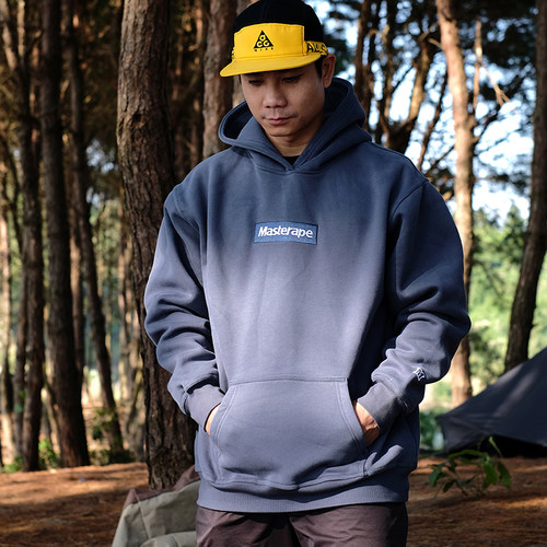 Masterape刺绣潮连帽卫衣