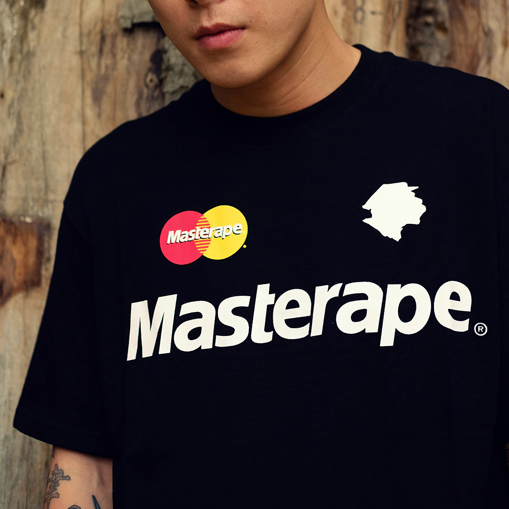 Masterape夏季新款万事达潮流街头纯棉T恤情侣装男女包邮热销NEW