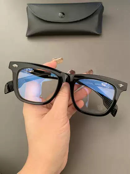 Majiya Personalized Eyeglass Frames New Product Plain Square Frame Black Frame Versatile Unisex Prescription and Non-Prescription Eyeglass Frames