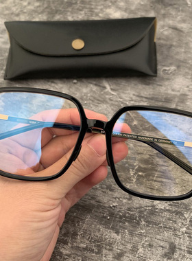 马吉他眼镜框NIBA超轻透明色方形板材男女素颜大框雪糕同款眼镜架