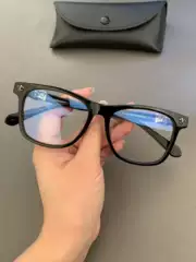 New glasses frame, plain black frame, retro face enhancing, small full frame, versatile, nearsighted, flat light, large frame glasses