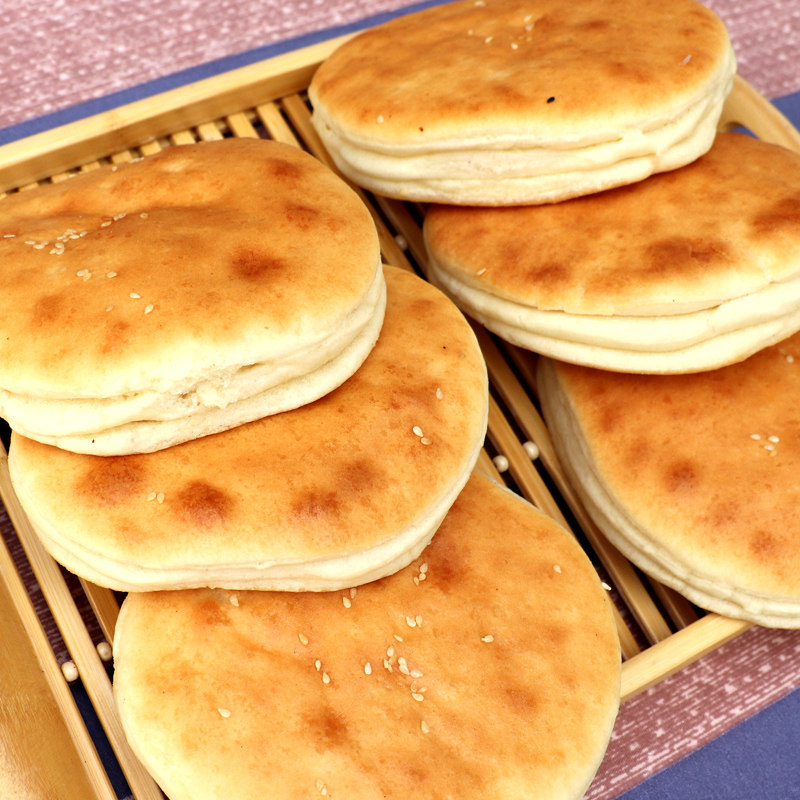 山东大圆饼千层饼发面饼大饼特产主食早餐北方面食火烧锅饼手抓饼