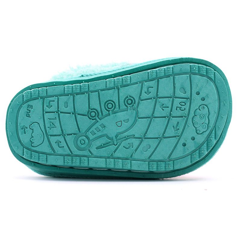 Pantoufles enfants en suède pour hiver - semelle tendon - Ref 987068 Image 5