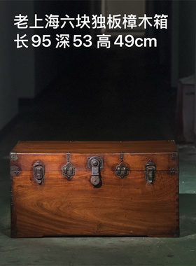 独板樟木箱环保无漆字画储物橱