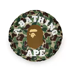 Trendy Ape Head Bape Round Cartoon Camouflage Sofa Pillow Car Lumbar Pillow Living Room Cushion Cover