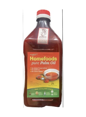 Homefoods pure Palm Oil, Red Oil, African palm oil 1 liter