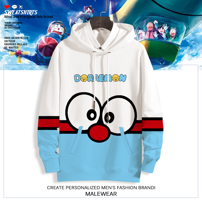 素衣黎人二次元卡通连帽套头