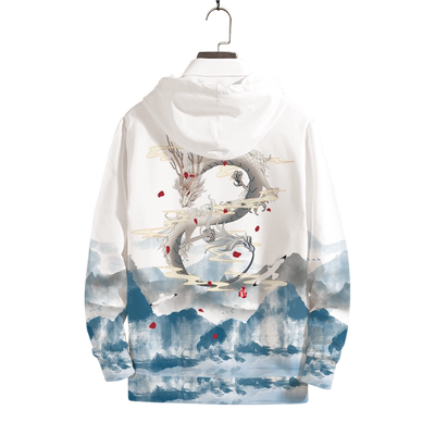 素衣黎人中国风连帽卫衣