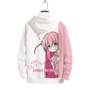 孤独摇滚动漫联名卫衣外套男后藤一里波奇酱cos服连帽衫套头上衣