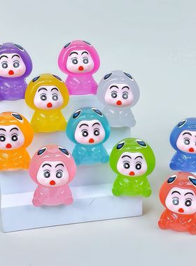 夜光火龙小新 立体卡通diy树脂饰品配件钥匙扣挂件潮玩车载摆件
