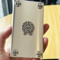 Slide-Open Lid - Silver Croc