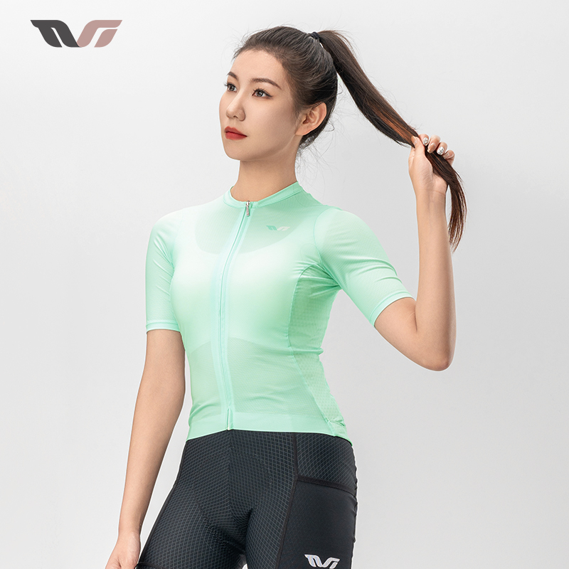 洛克兄弟骑行服女款短袖上衣速干透气春夏季公路自行车服TVI系列