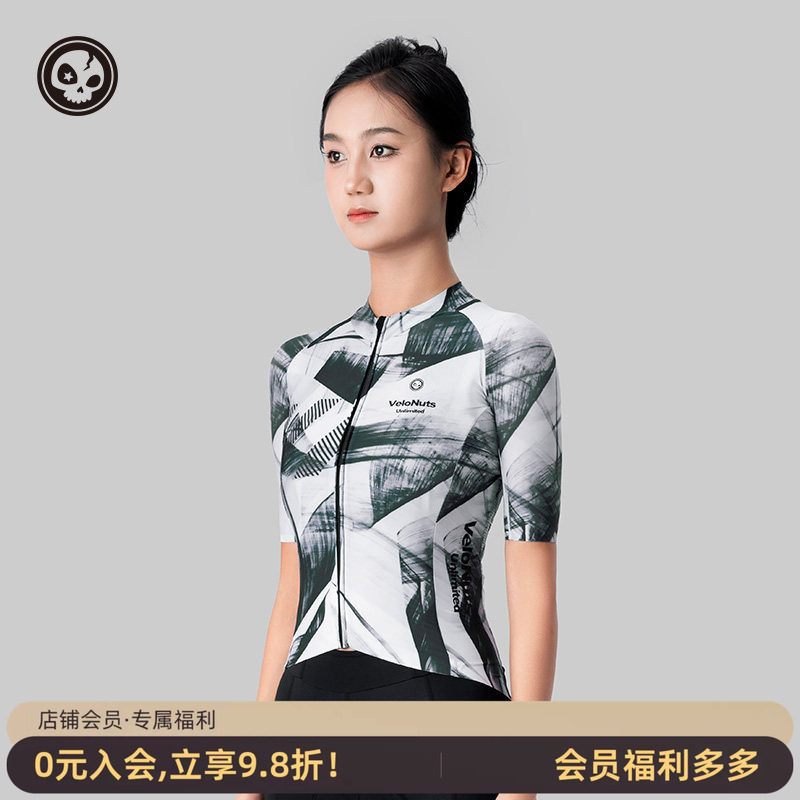 VNS小骷髅女款骑行服短袖排汗夏