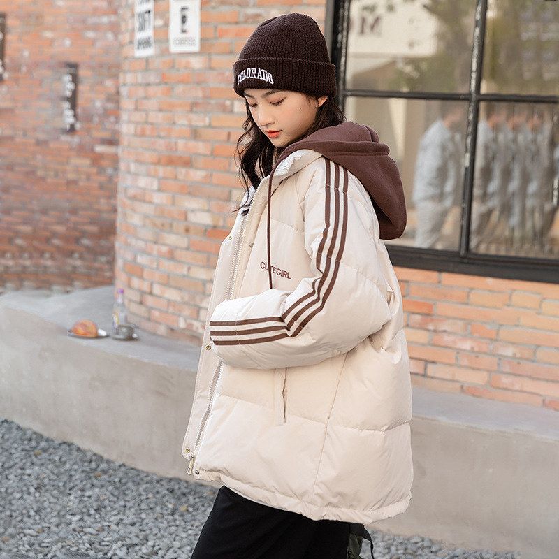 女童羽绒服冬装新款时尚女大童高初中学生冬季外套少女棒球服加厚