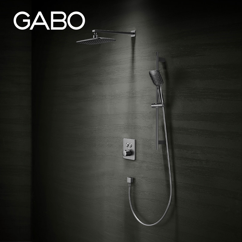 观博GABO入墙式恒温淋浴花洒套装