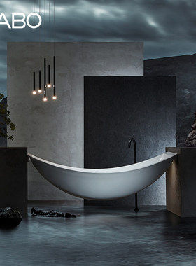 GABO观博悬浮浴缸吊床式 家用民宿网红亚克力双人大浴池2.1m 6866