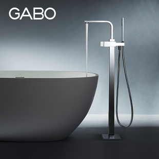 浴缸淋浴龙头缸边落地式 GABO观博浴室独立式 花洒龙头冷热水18B026