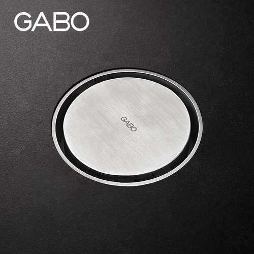 观博GABO 卫生间304不锈钢地漏水封防臭地漏圆形排水地漏 253019