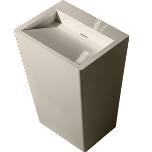 QC观博GABO立柱盆 人造石柱盆 面盆洗手台盆 不可蓄水立柱盆10204