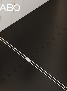 观博gabo卫生间线性隐形地漏长条大排量不锈钢防臭浴室排水253007