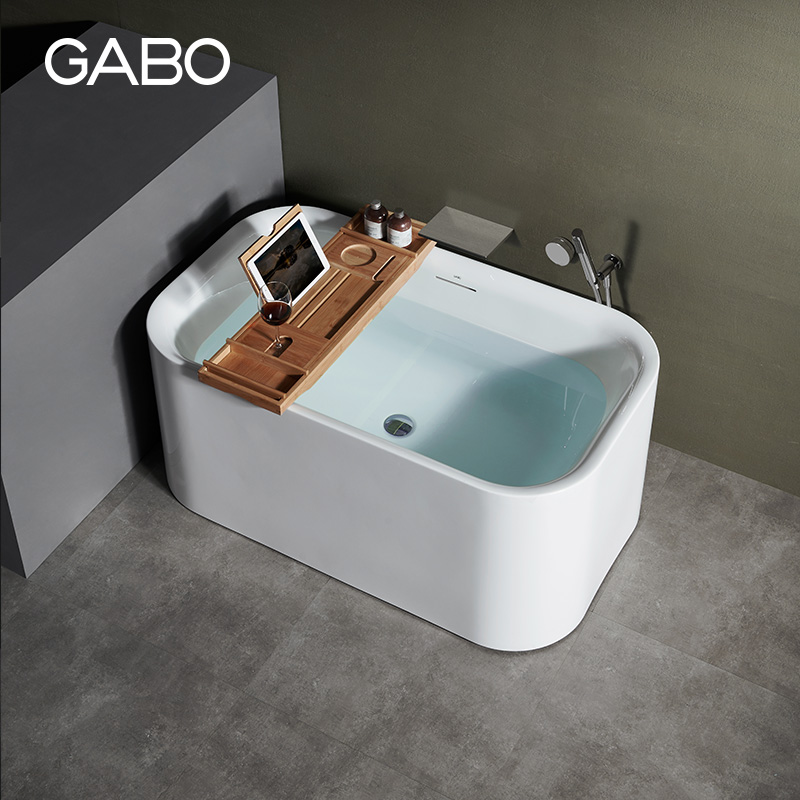 观博家用亚克力小户型浴缸独立式