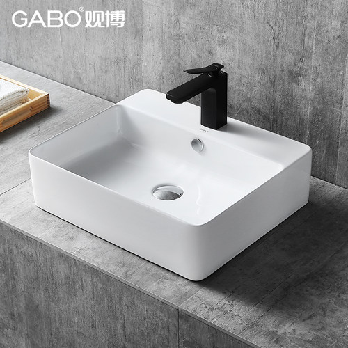 观博GABO家用陶瓷台上洗手盆面盆
