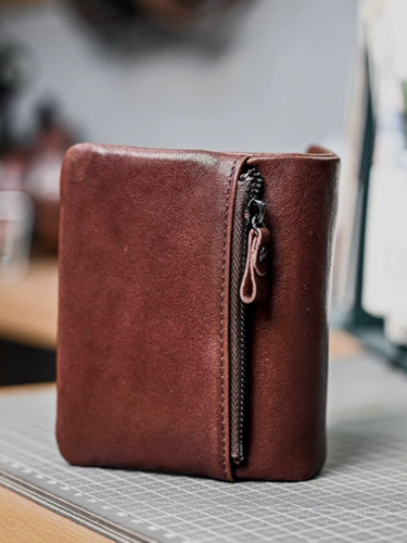 Кожаный короткий бумажник для водительских прав, кошелек подходит для мужчин и женщин, из натуральной кожи