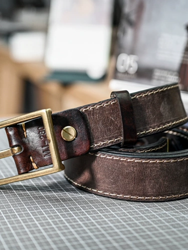 Двусторонний ретро ремень, кожаные джинсы ручной работы, штаны, из натуральной кожи