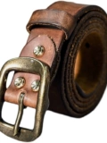 Латунный кожаный ремень, из натуральной кожи
