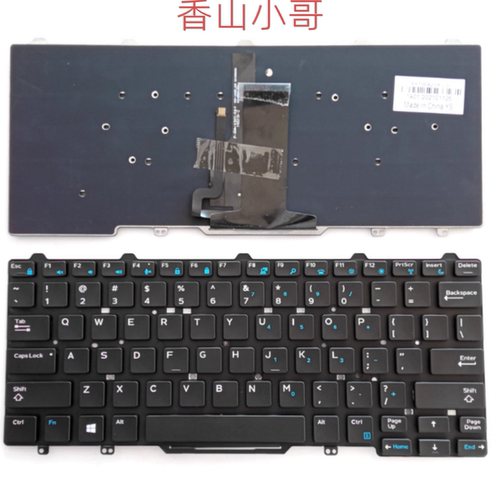 小邬配件DELL戴尔Latitude E5450 E7450键盘E5470 E7470 P72G