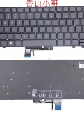 适用戴尔 Latitude 7640 7340 7440 7450 P126F P174G P175G 键盘