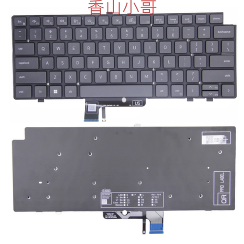 适用戴尔 Latitude 7640 7340 7440 7450 P126F P174G P175G 键盘