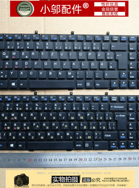适用蓝天Clevo P150HM P170HM P151EM W150HRM W170ER W76T键盘SP