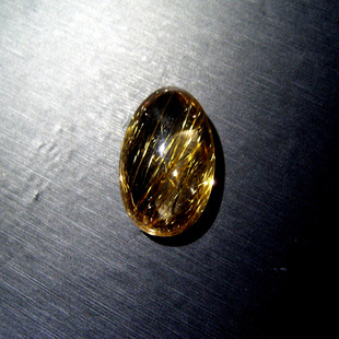 绿晶林天然水晶浅茶晶吊坠有很美闪烁的金发效果