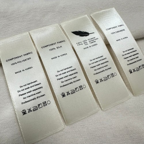 韩国领标真丝羊绒羽绒服成分标